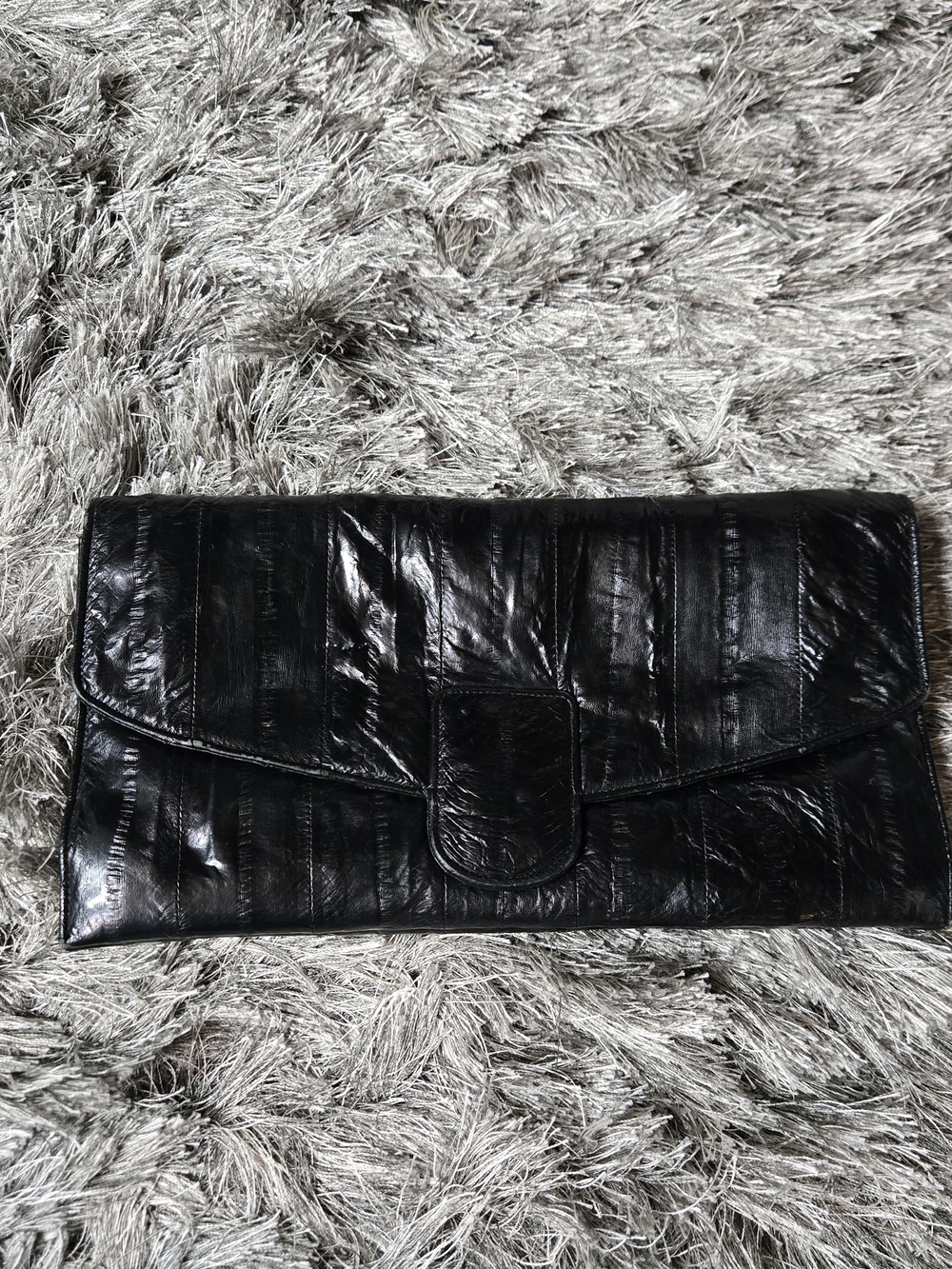80s Eel Skin Clutch Evening Bag